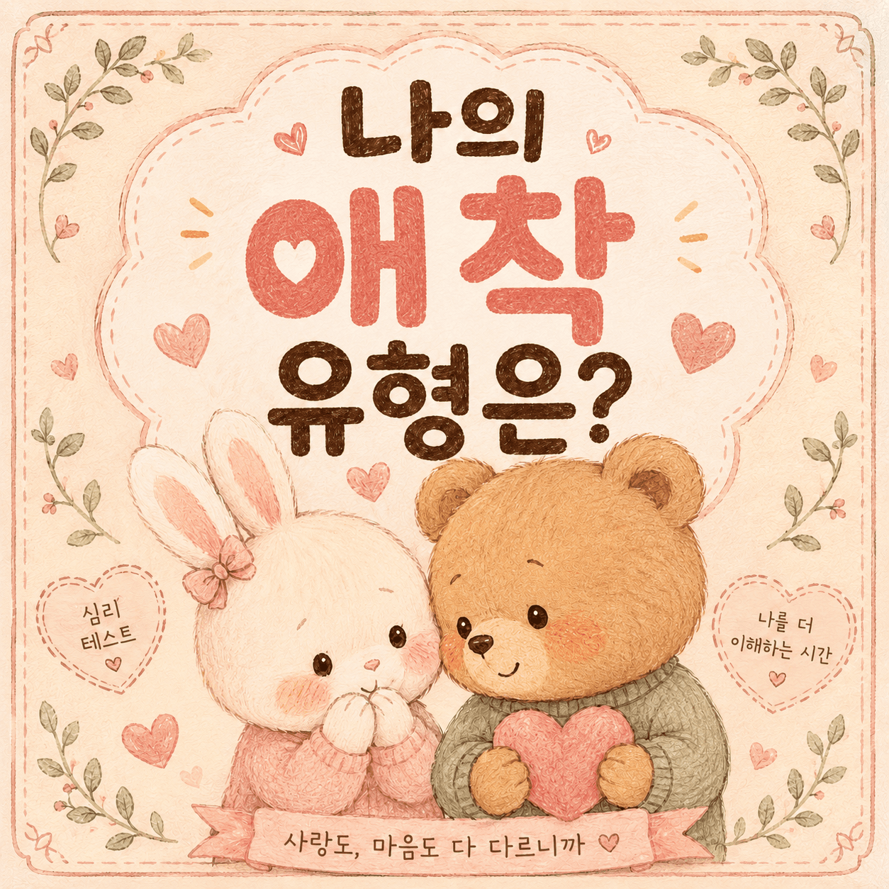 나의 애착 유형은? 대표 이미지
